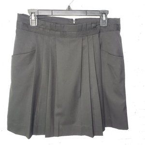 Gap Black Pleated Mini Skirt Business Casual 6 Gothcore